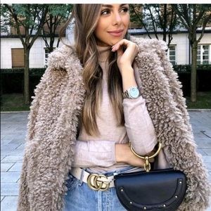 Zara furry jacket